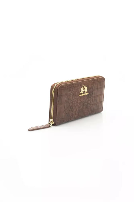 Brown Polyethylene Women Wallet