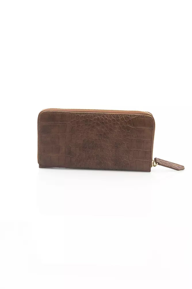 Brown Polyethylene Women Wallet