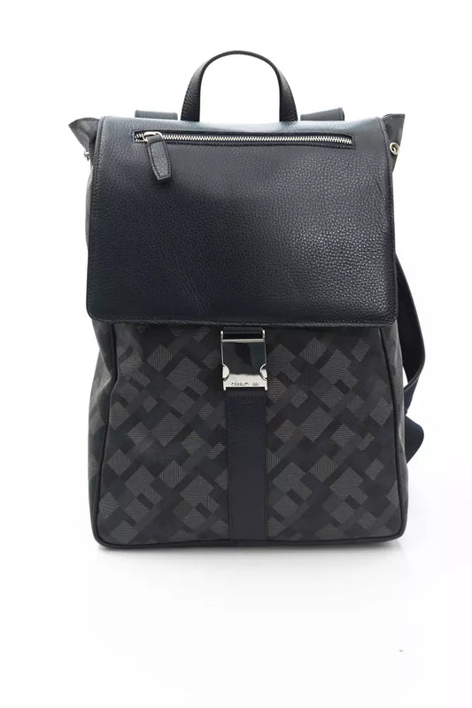 Blue PVC Men Backpack