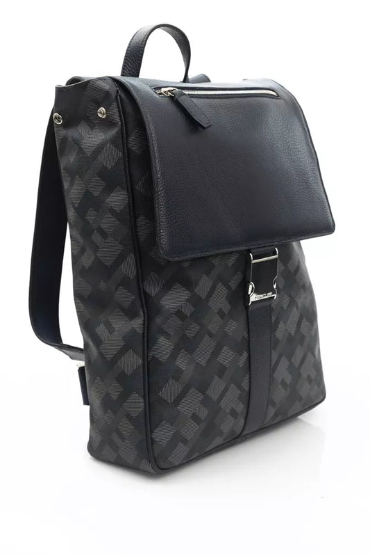 Blue PVC Men Backpack