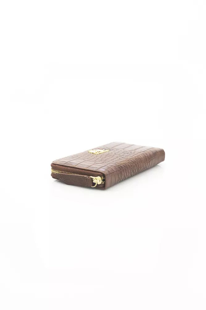 Brown Polyethylene Women Wallet