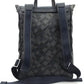Blue PVC Men Backpack