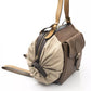 Beige Calf Leather Women Backpack