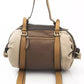 Beige Calf Leather Women Backpack