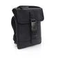 Black Polyethylene Men Messenger Bag