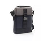 Blue Polyurethane Men Messenger Bag