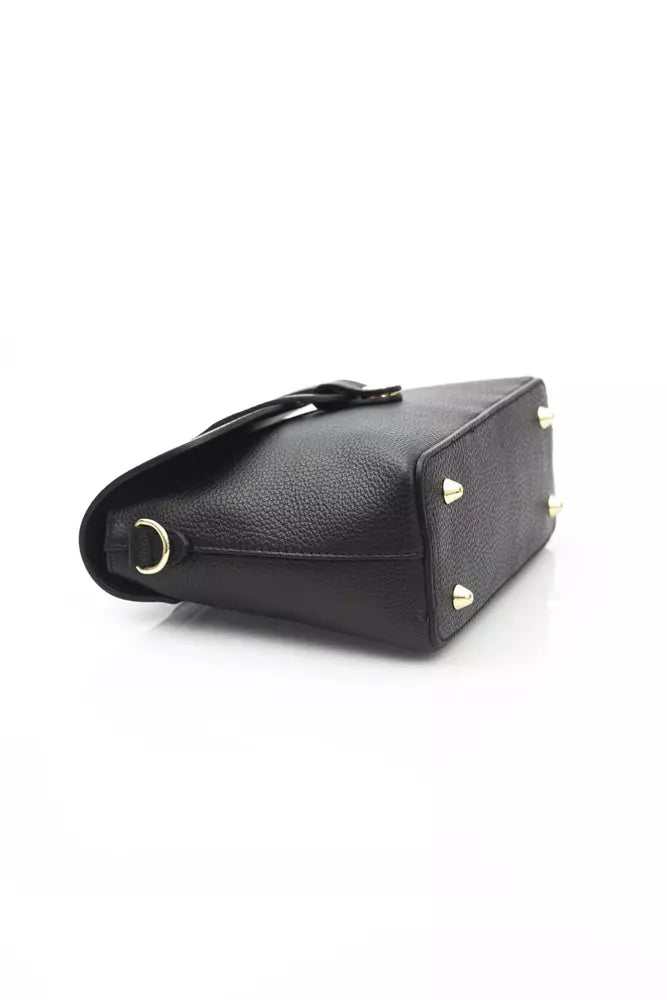 Black Cow Leather Women Crossbody Bag