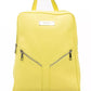 Yellow Leather Women Backpack