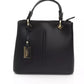 Black Cow Leather Women Handbag