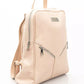 Pink Leather Women Backpack