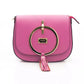 Pink Leather Women Crossbody Bag