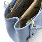 LightBlue Leather Women Handbag