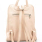 Pink Leather Women Backpack