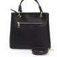 Black Cow Leather Women Handbag