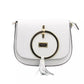 White Leather Women Crossbody Bag