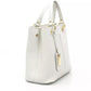 Gray Leather Women Handbag