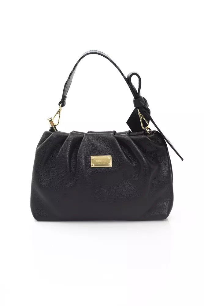 Black Leather Women Handbag