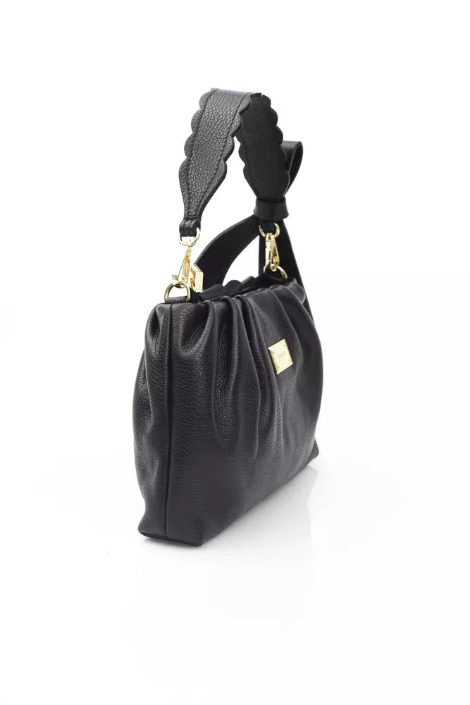 Black Leather Women Handbag