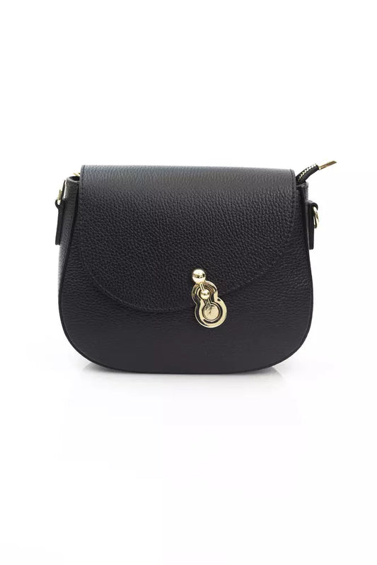 Black Leather Women Shoulder Bag