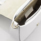 White Leather Women Crossbody Bag