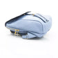 Light-Blue Cow Leather Women Backpack