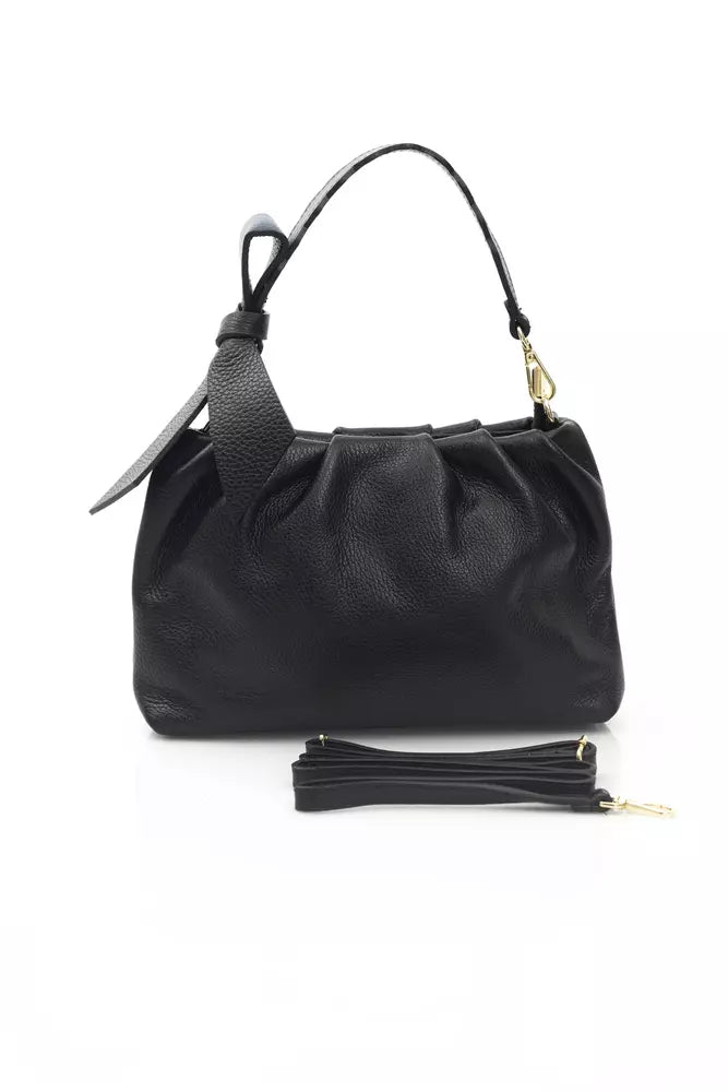 Black Leather Women Handbag