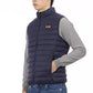 Blue Polyester Men Jacket