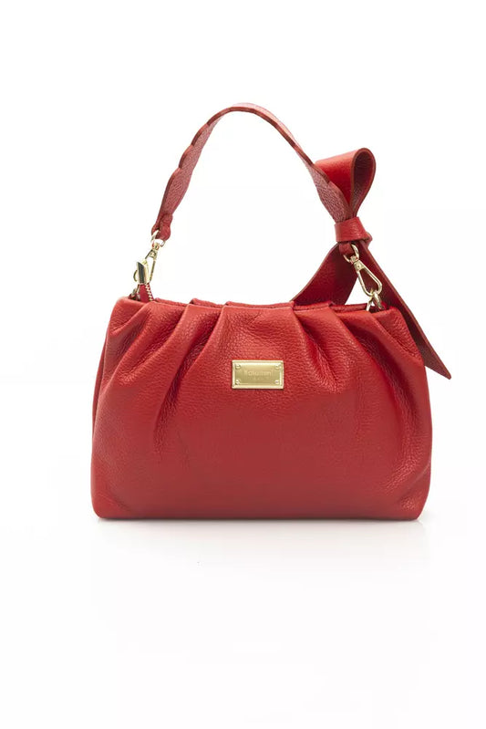 Red Cow Leather Women Handbag