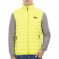 Yellow Polyester Men Sleeveless Jacket