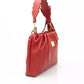 Red Cow Leather Women Handbag