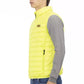 Yellow Polyester Men Sleeveless Jacket