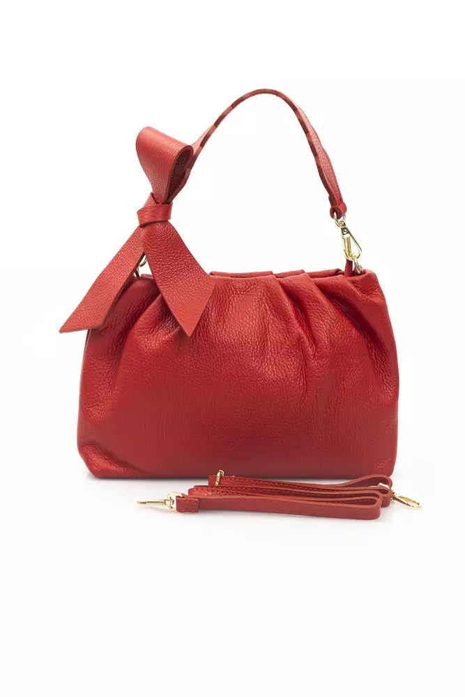 Red Cow Leather Women Handbag