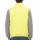 Yellow Polyester Men Sleeveless Jacket