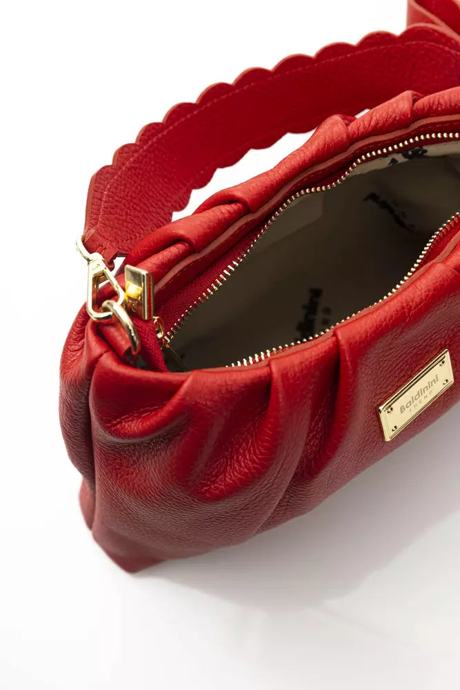 Red Cow Leather Women Handbag