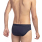 Blue Polyester Men Swimwear