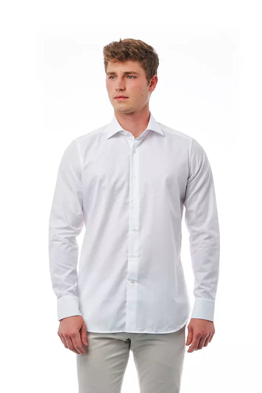 White Cotton Men's Shirt