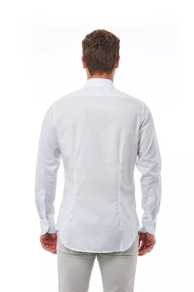 White Cotton Men's Shirt