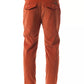 Orange Cotton Men Pants