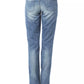 Blue Cotton Women Jeans