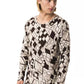 Beige Viscose Men T-Shirt