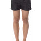 Black Polyester Men Swimwear