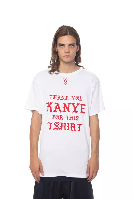 White Cotton Men T-Shirt