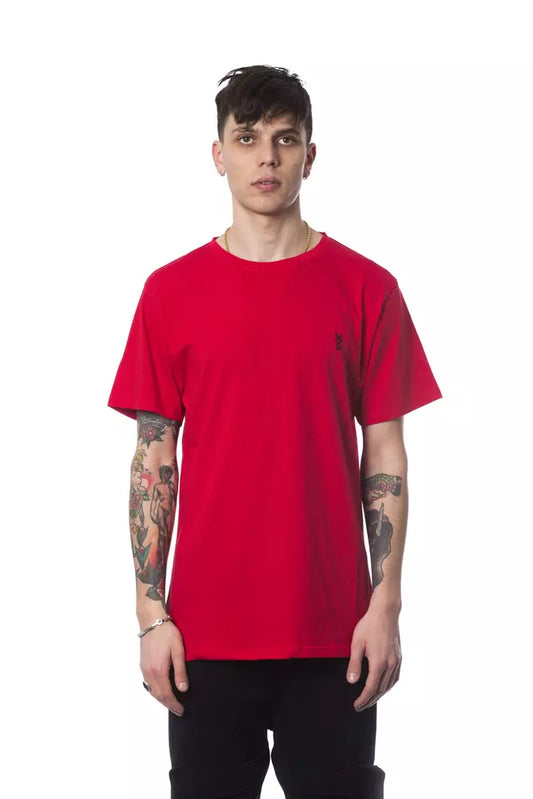 Red Cotton Men T-Shirt