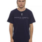 Blue Cotton Men T-Shirt