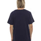 Blue Cotton Men T-Shirt