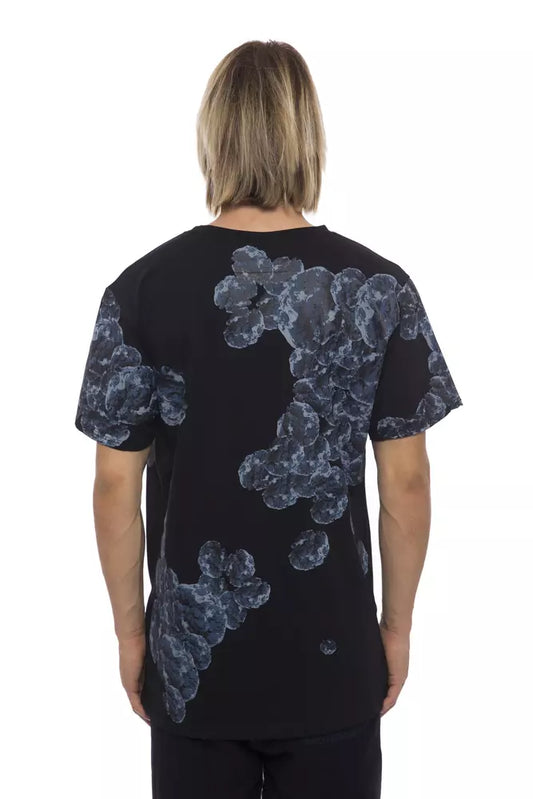 Black Cotton Men T-Shirt