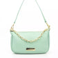 Green Leather Women Shoulder Bag