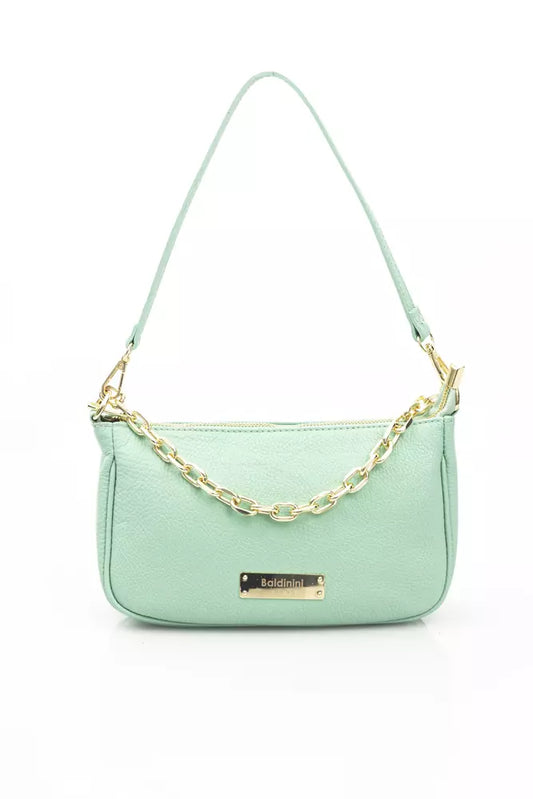 Green Leather Women Shoulder Bag