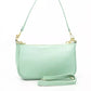 Green Leather Women Shoulder Bag