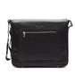 Black Leather Men Messenger Bag